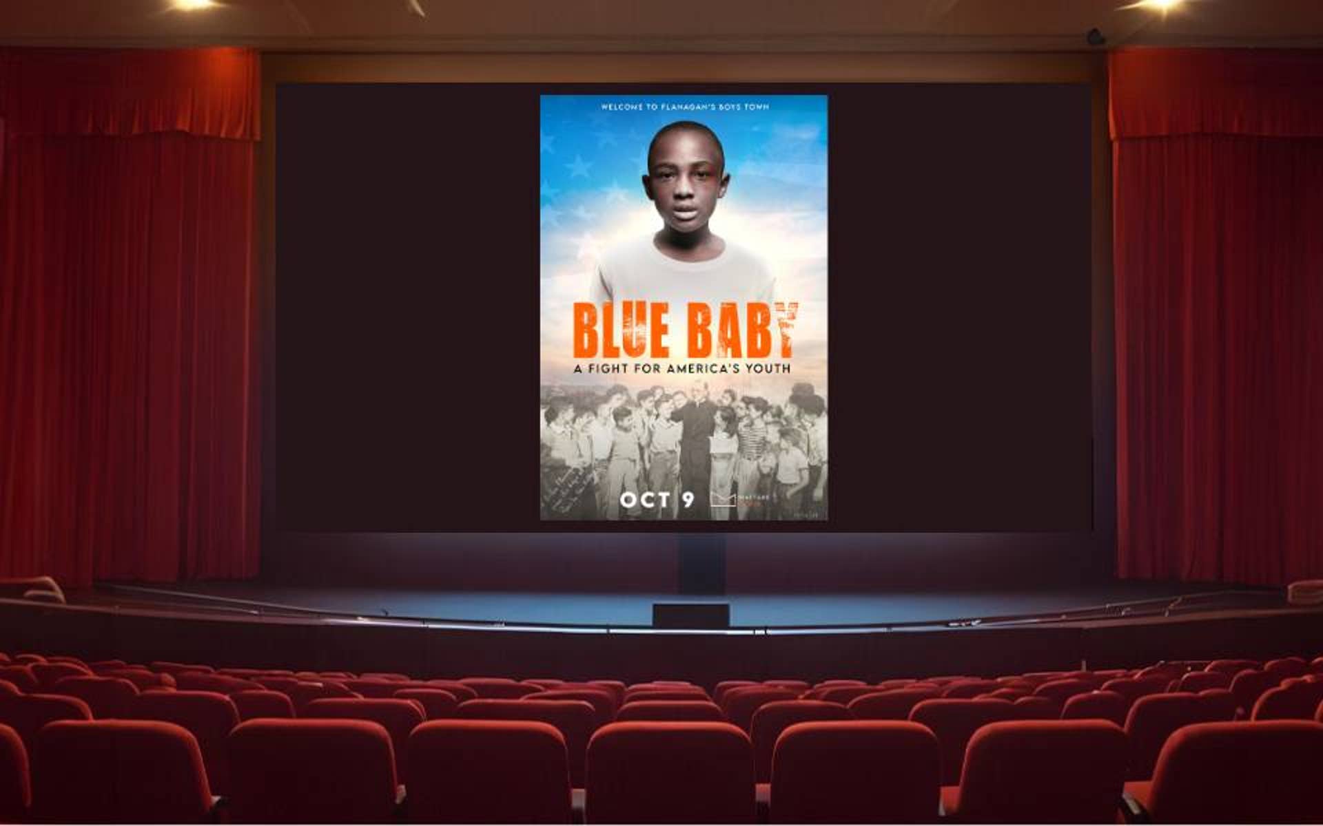 Movie theater featuring Blue Baby