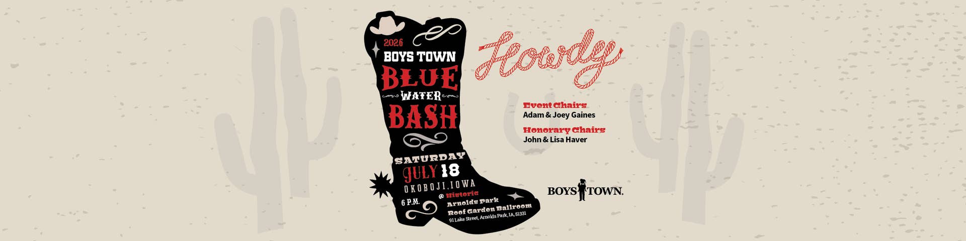 2026 Blue Water Bash, July 18, 2026