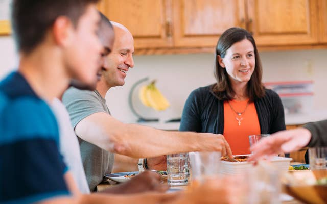 Family dinner photo