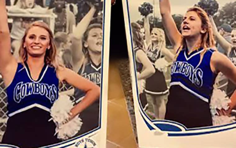 Cheerleaders Jacklyn and Holly